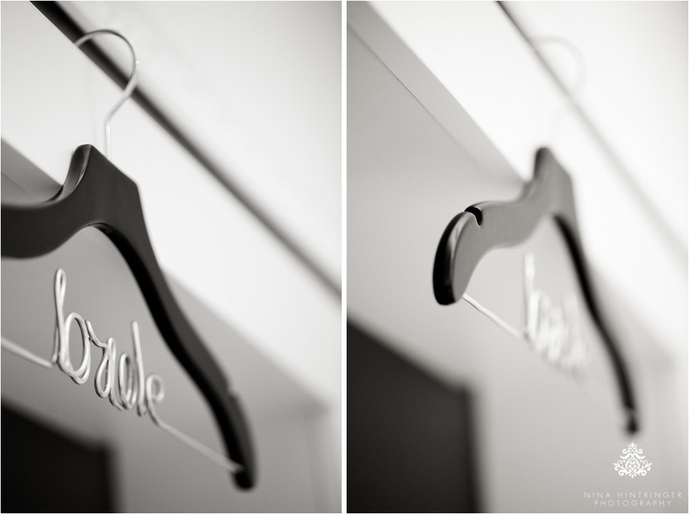 Wedding Inspirations | Personalized Wedding Hanger for your Wedding Dress - Blog of Nina Hintringer Photography - Wedding Photography, Wedding Reportage and Destination Weddings
