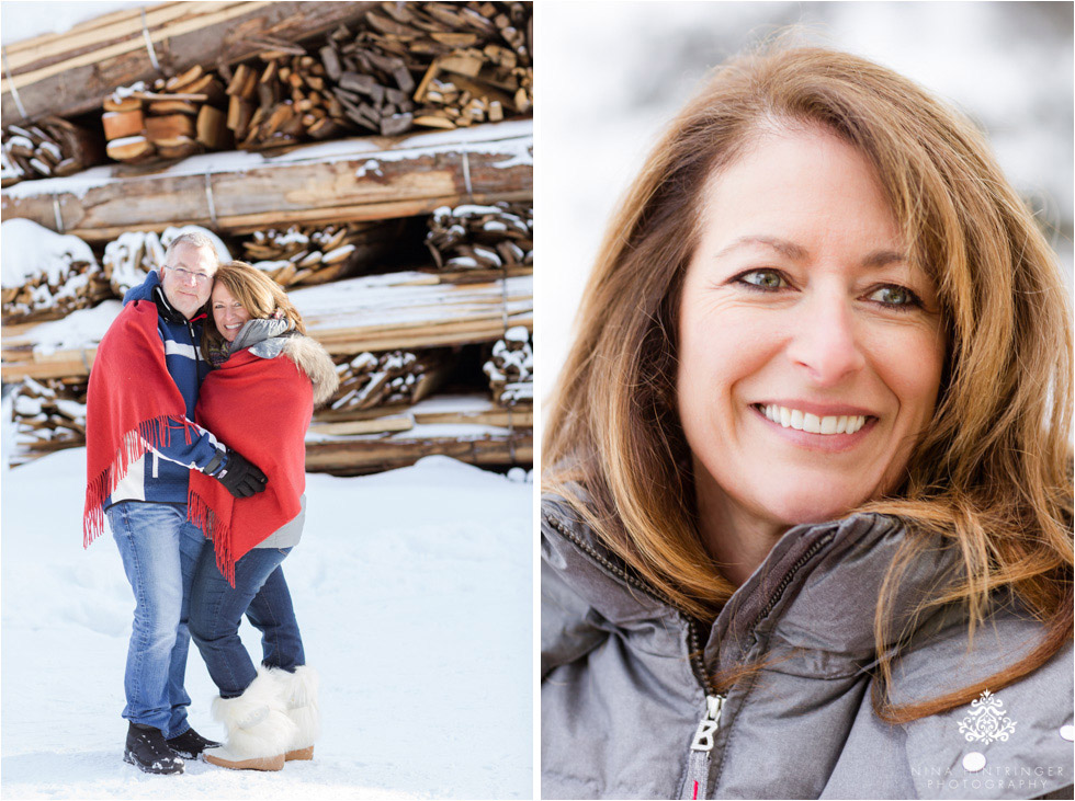 winter engagement shoot with a red blanket at st. anton at the arlberg - Blog of Nina Hintringer Photography - Wedding Photography, Wedding Reportage and Destination Weddings