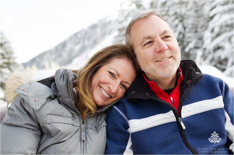 cute couple on the sleigh in st. anton am arlberg - Blog of Nina Hintringer Photography - Wedding Photography, Wedding Reportage and Destination Weddings