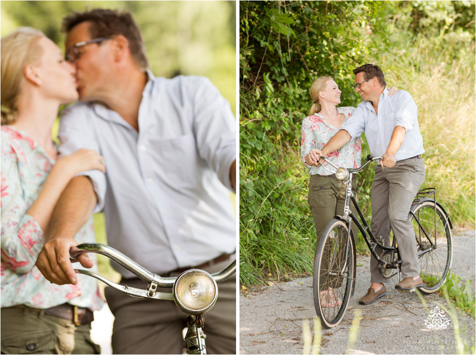 Engagement shoot with a vintage bike at sunset | Saskia & Christian - Blog of Nina Hintringer Photography - Wedding Photography, Wedding Reportage and Destination Weddings