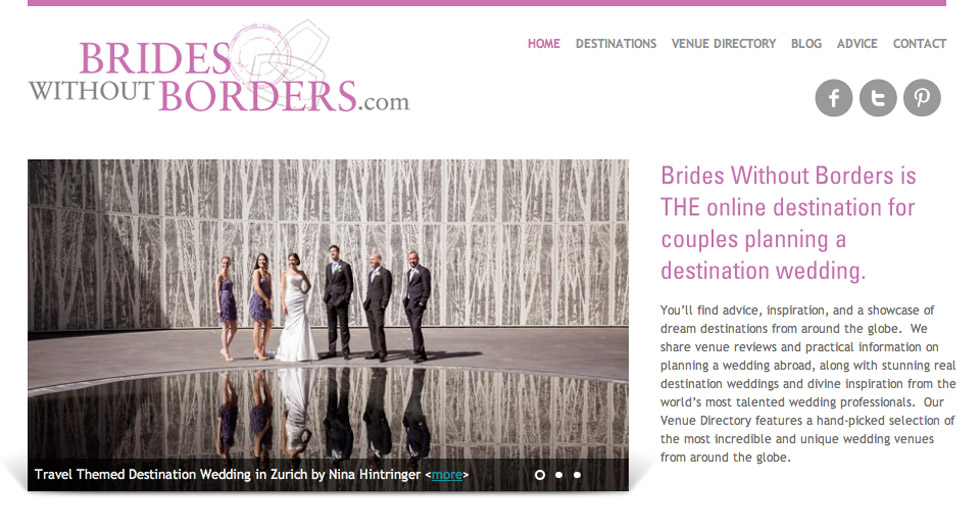 Featured on Brides Without Borders | Australian Wedding Blog  - Blog of Nina Hintringer Photography - Wedding Photography, Wedding Reportage and Destination Weddings