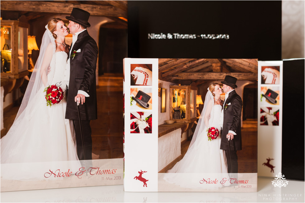 Premium book edition with a beautiful slide-in case, available in black or red with a glossy or matte finish and a silver or gold hot stamping text - Blog of Nina Hintringer Photography - Wedding Photography, Wedding Reportage and Destination Weddings