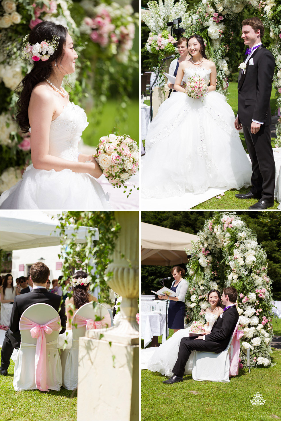 Outdoor wedding ceremony at Schloss Prielau, Zell am See, Salzburg, Austria - Blog of Nina Hintringer Photography - Wedding Photography, Wedding Reportage and Destination Weddings