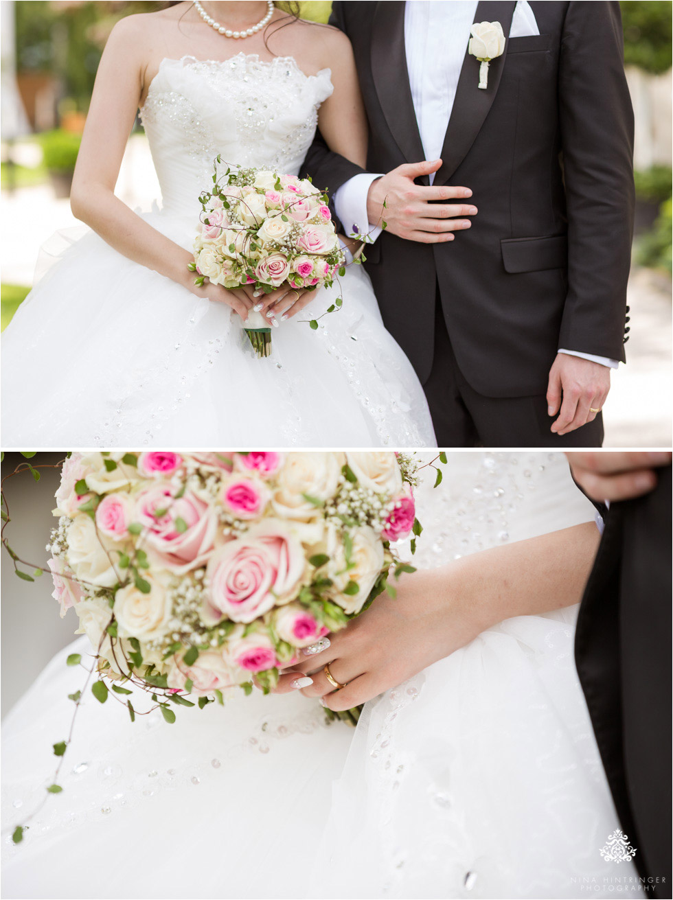Detail photos of bride and grooms wedding outfits and the wedding bouquet - Blog of Nina Hintringer Photography - Wedding Photography, Wedding Reportage and Destination Weddings