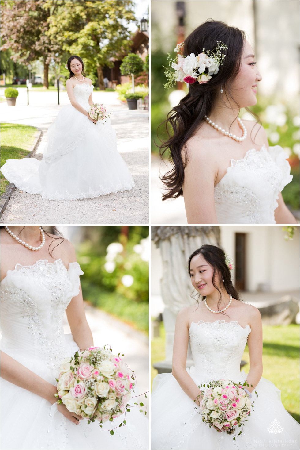 Portraits of the bride at Schloss Prielau, Zell am See, Salzburg, Austria - Blog of Nina Hintringer Photography - Wedding Photography, Wedding Reportage and Destination Weddings