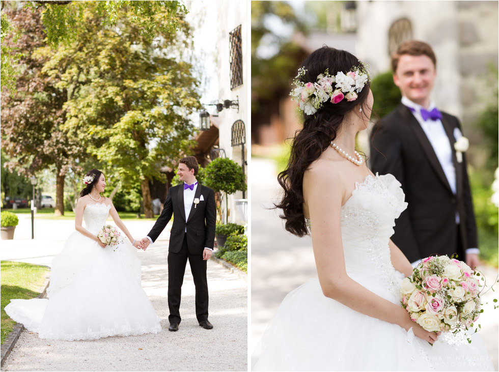 Bride and groom portrait time at Schloss Prielau, Zell am See, Salzburg, Austria - Blog of Nina Hintringer Photography - Wedding Photography, Wedding Reportage and Destination Weddings