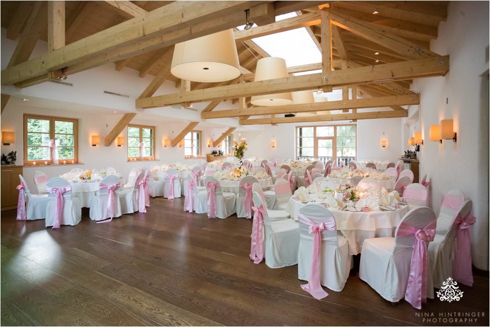 Ballroom decoration at Schloss Prielau, Zell am See, Salzburg, Austria - Blog of Nina Hintringer Photography - Wedding Photography, Wedding Reportage and Destination Weddings