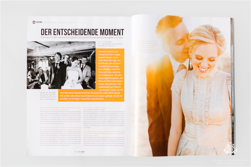 Publication: marryMAG Interview about our work as Wedding Photographers - Blog of Nina Hintringer Photography - Wedding Photography, Wedding Reportage and Destination Weddings