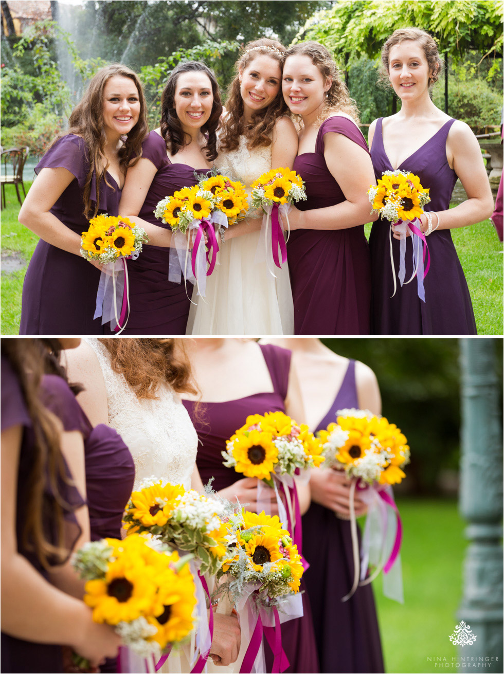 Bridesmaids at Villa Damiani in Bassano del Grappa, Italy - Blog of Nina Hintringer Photography - Wedding Photography, Wedding Reportage and Destination Weddings