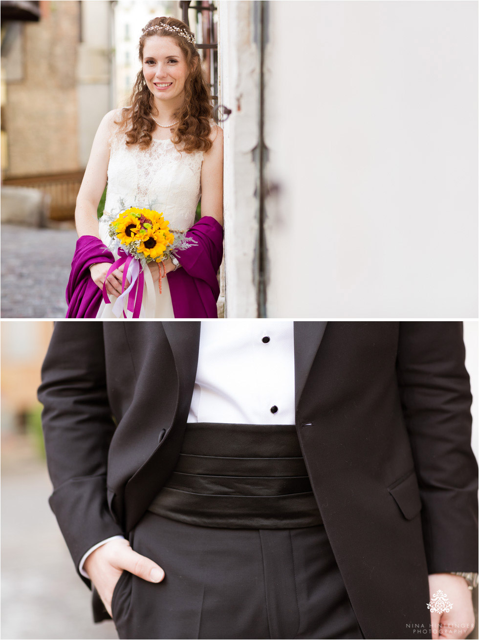 Detail shots of bride and groom during their bridal portraits in Bassano del Grappa - Blog of Nina Hintringer Photography - Wedding Photography, Wedding Reportage and Destination Weddings