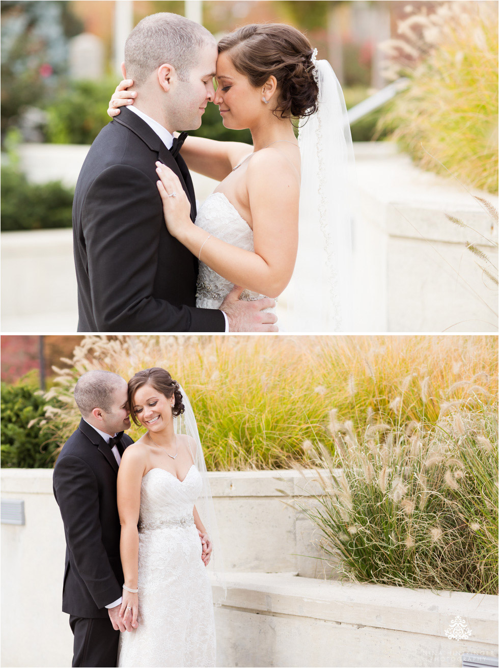 Bridal and groom at Saint Josephs University campus in Philadelphia, Pennsylvania - Blog of Nina Hintringer Photography - Wedding Photography, Wedding Reportage and Destination Weddings