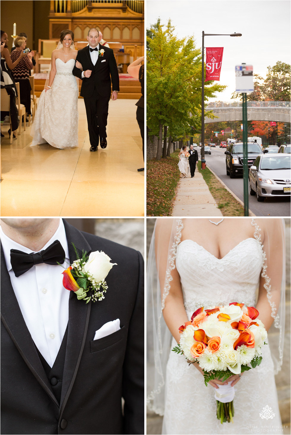 Wedding ceremony at Saint Josephs University campus in Philadelphia, Pennsylvania - Blog of Nina Hintringer Photography - Wedding Photography, Wedding Reportage and Destination Weddings