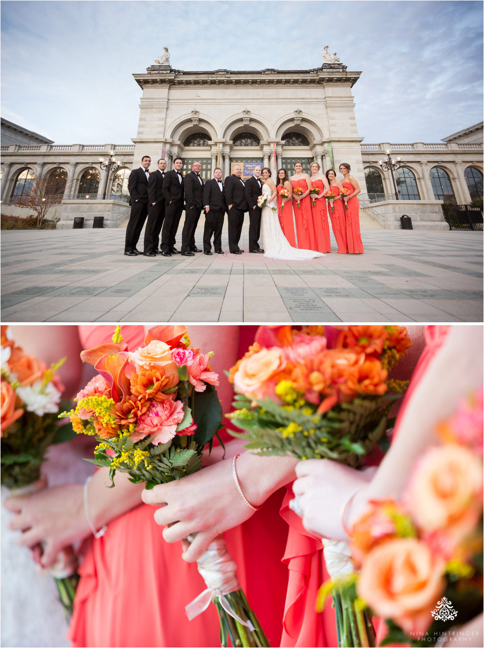 Bridal party at Please Touch Museum at Memorial Hall in Philadelphia, Pennsylvania - Blog of Nina Hintringer Photography - Wedding Photography, Wedding Reportage and Destination Weddings