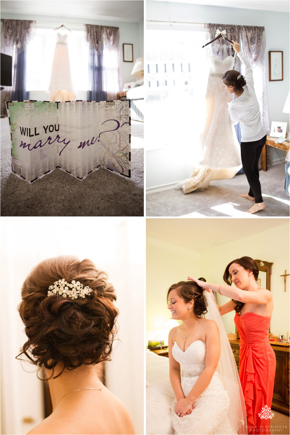 Bride getting ready at her parents home in New Jersey, Pennsylvania - Blog of Nina Hintringer Photography - Wedding Photography, Wedding Reportage and Destination Weddings