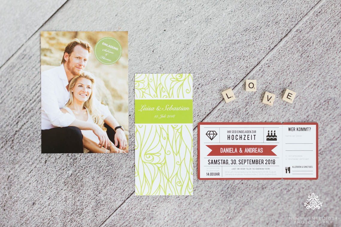 Wedding Invitations | As individual as each Wedding - Blog of Nina Hintringer Photography - Wedding Photography, Wedding Reportage and Destination Weddings