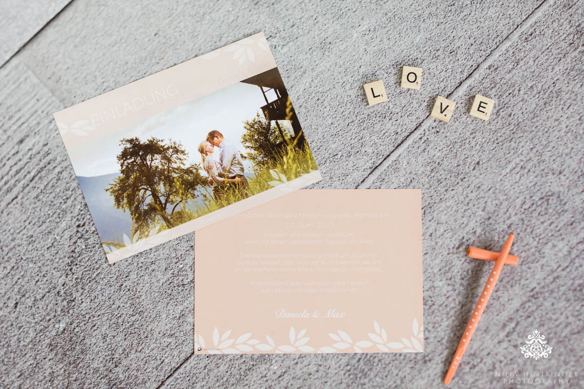 Wedding Invitations | As individual as each Wedding - Blog of Nina Hintringer Photography - Wedding Photography, Wedding Reportage and Destination Weddings