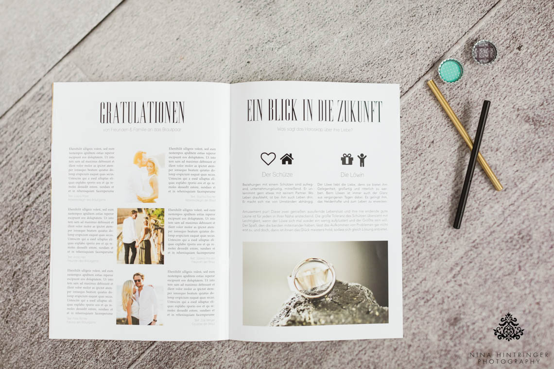 How to design the perfect Wedding Newspaper - Blog of Nina Hintringer Photography - Wedding Photography, Wedding Reportage and Destination Weddings