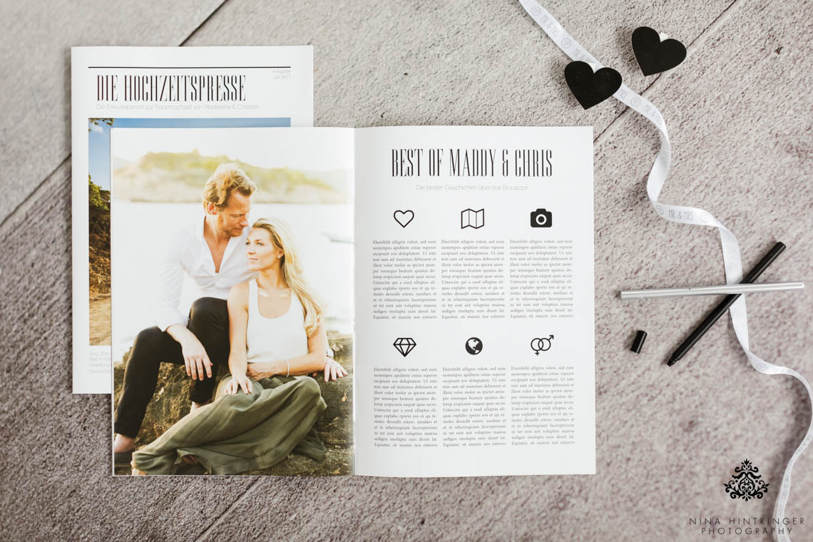 How to design the perfect Wedding Newspaper - Blog of Nina Hintringer Photography - Wedding Photography, Wedding Reportage and Destination Weddings